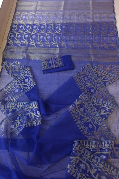Blue Jamdani Sharee