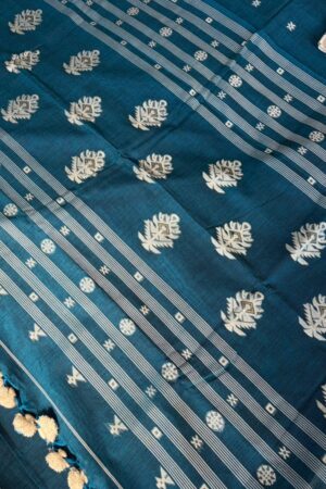 Blue Cotton Sharee