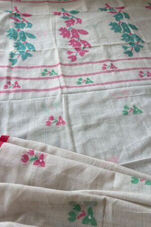 Madhobilata Motif Tangail Manipuri Cotton Sharee