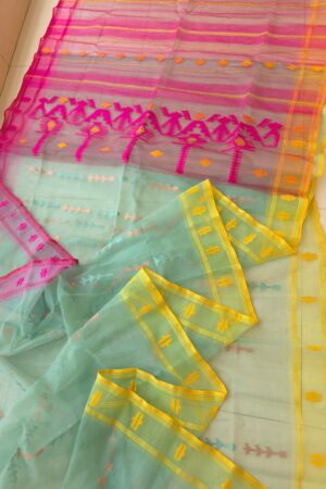 80 Count Half Silk Jamdani Saree