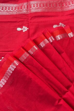 Red Cotton Sharee
