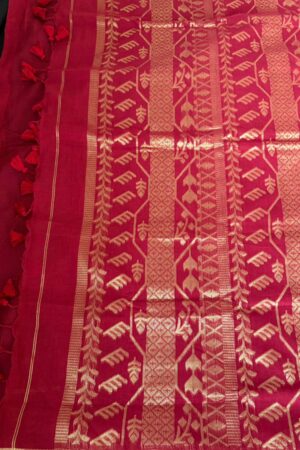 Red Cotton Sharee
