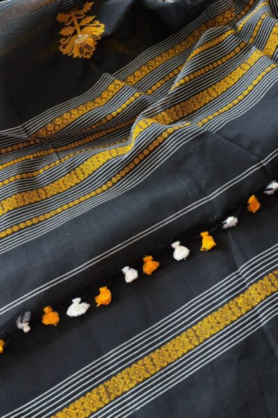 Black Cotton Sharee