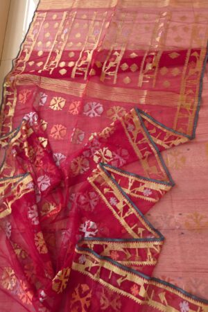 80 Count Half Silk Jamdani Saree