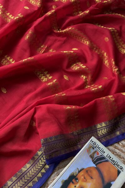 মার্স্লাইজ কটন শাড়ি